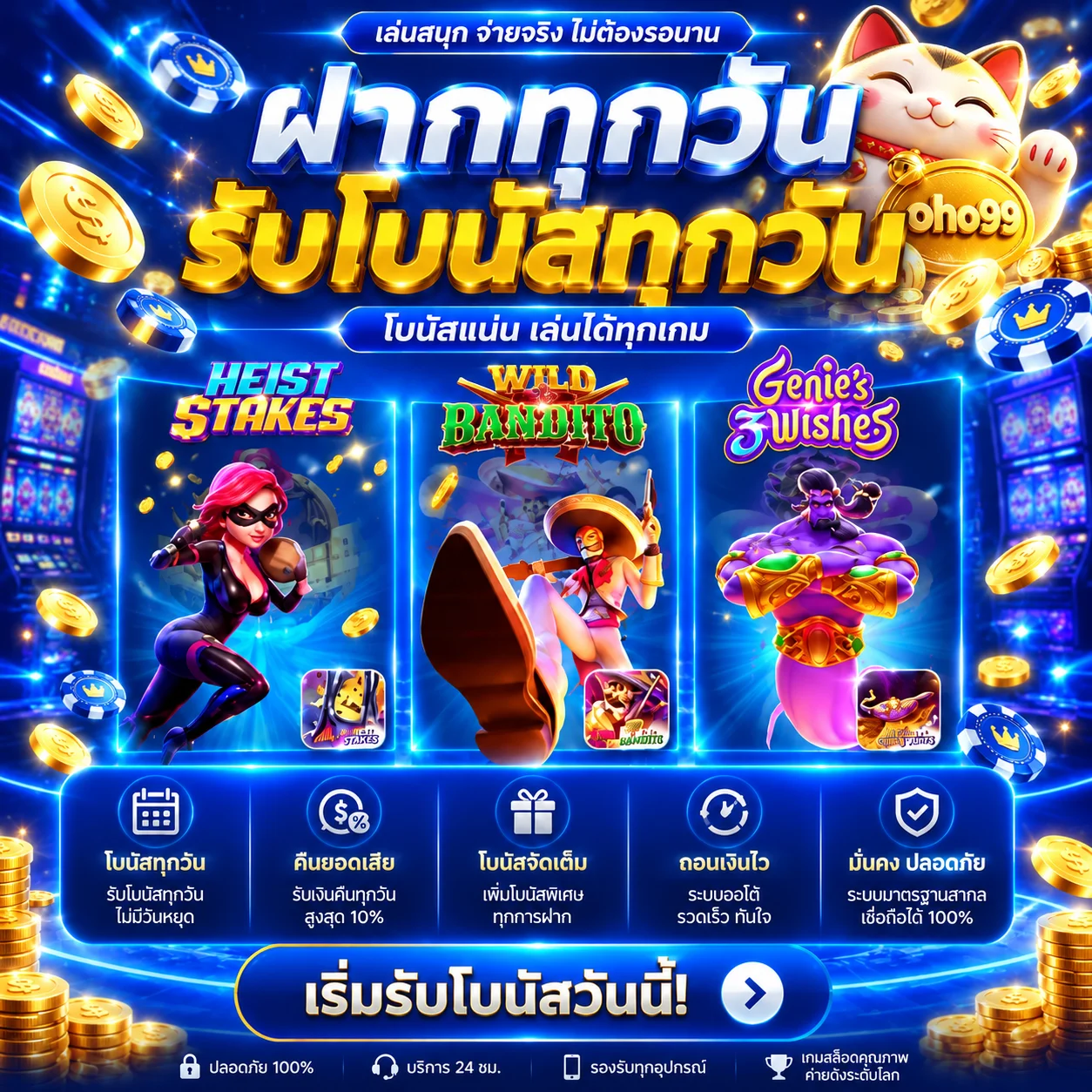 oho99 คาสิโนและหมวดเกมยอดนิยม